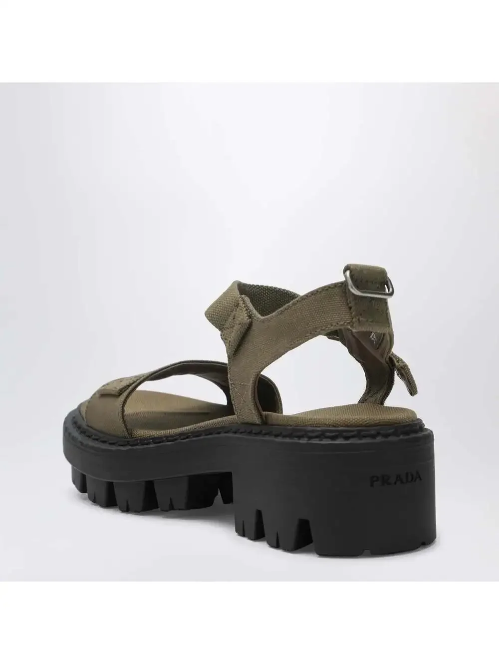 Prada Canvas Sandal (120)(PLEASE REQUEST YOUR SIZE BEFORE PURCHASING)